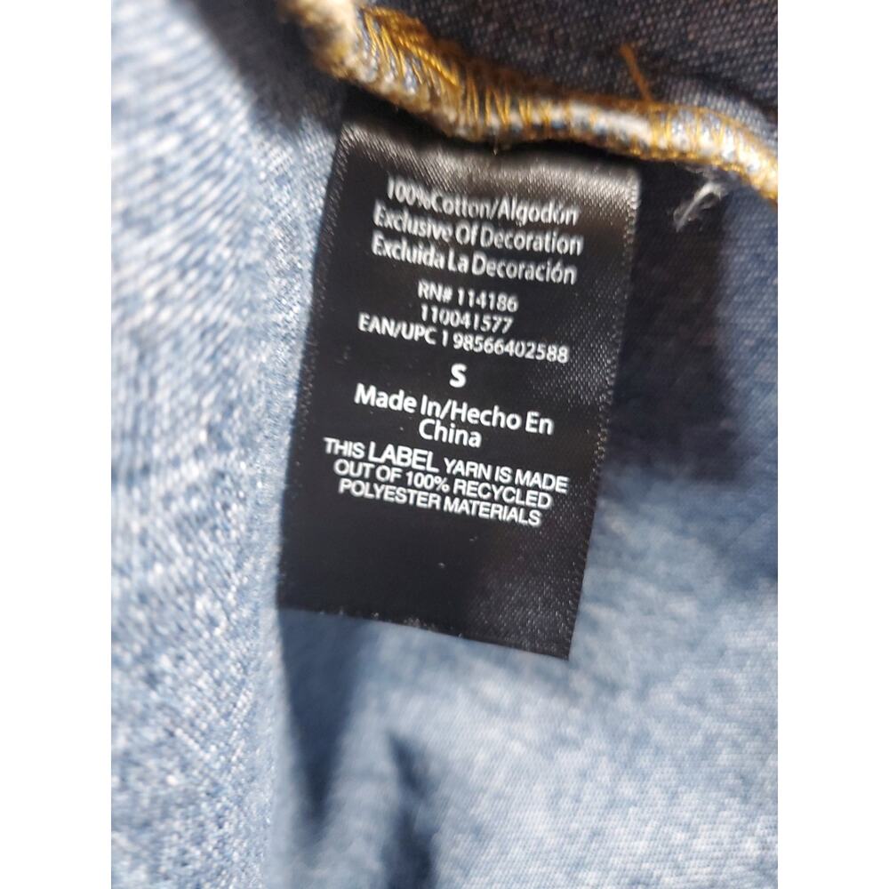 Frye Shirt Dress Women's Small Blue Denim Long Sleeve Button Front Tunic Pockets - Picture 4 of 15